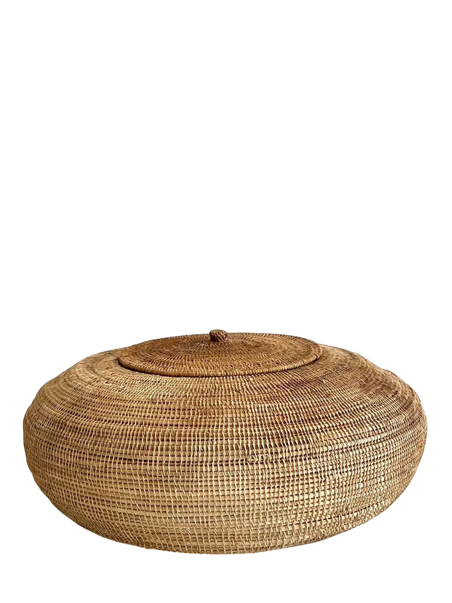 Vintage Woven Natural Fiber Basket