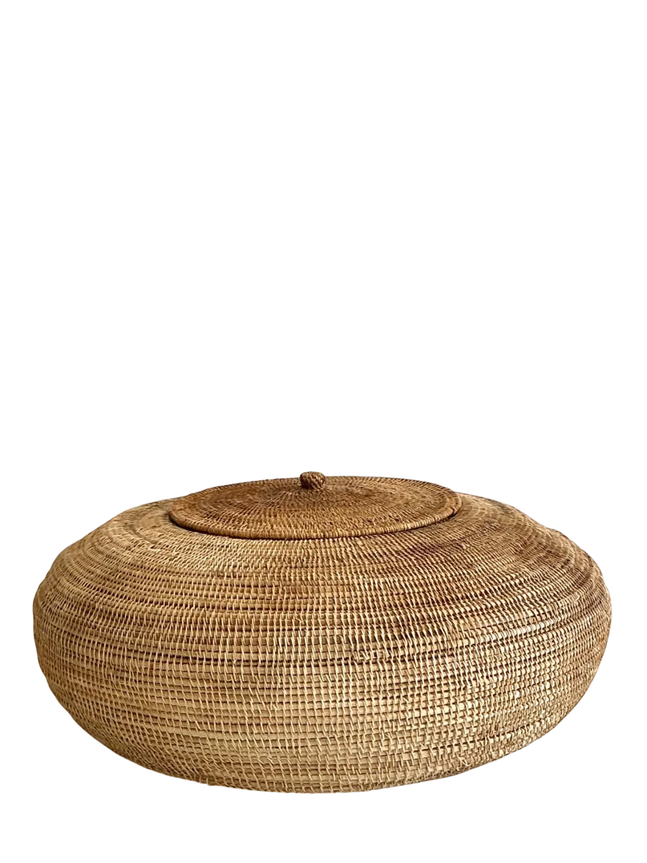 Vintage Woven Natural Fiber Basket