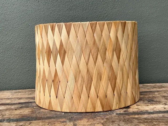Vintage Woven Rattan Lampshade — additional photo 4