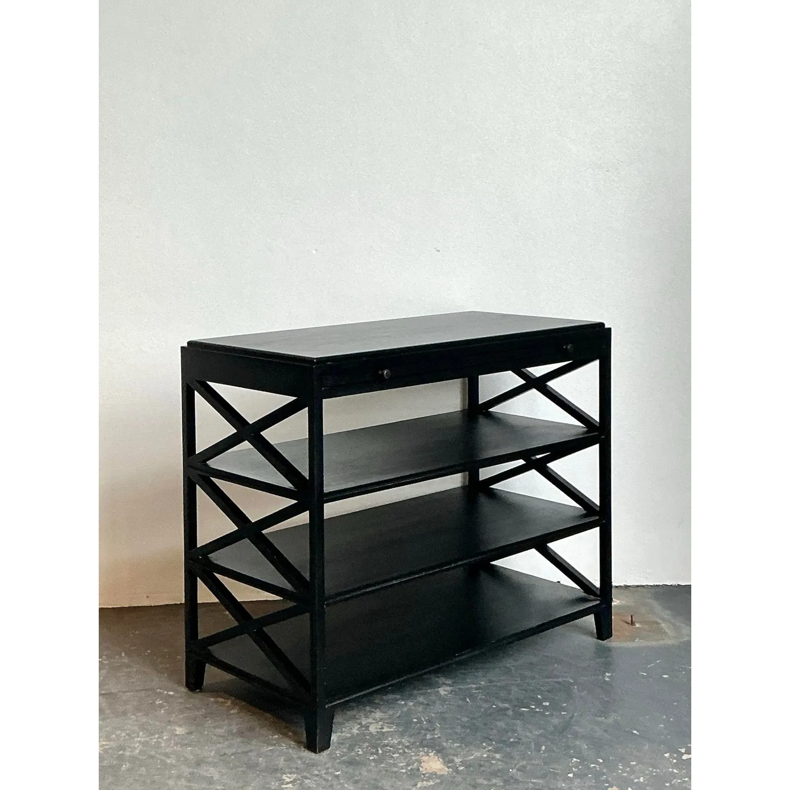 Vintage X Frame Console Table